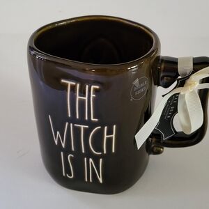 Rae dunn THE WITCH IS IN iridescent mug double-sided